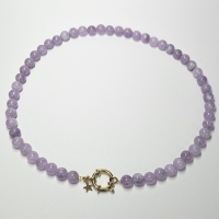 Ketting West wind - lila paars en goud